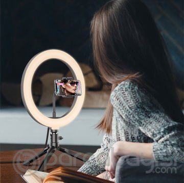 BlitzWolf BW-SL3 Telefon Tutucu 10inch Ring Light Selfie Işığı Youtuber Tripod