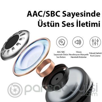 Baseus SIMU S1 ANC TWS Bluetooth 5.1 Kulaklık DSP Gürültü Azaltma Hifi Ses