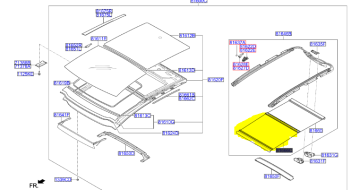 Kia Ceed Sunroof Ön Perde Orjinal | 81666A2000Ed
