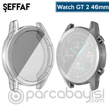 Ally Huawei Watch GT2 46mm 360 Koruma Ultra İnce Silikon Kılıf