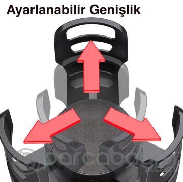 Ally 360° Döndürülebilir Araç Bardaklık 4lü Araç İçecek Tutacağı Braketi