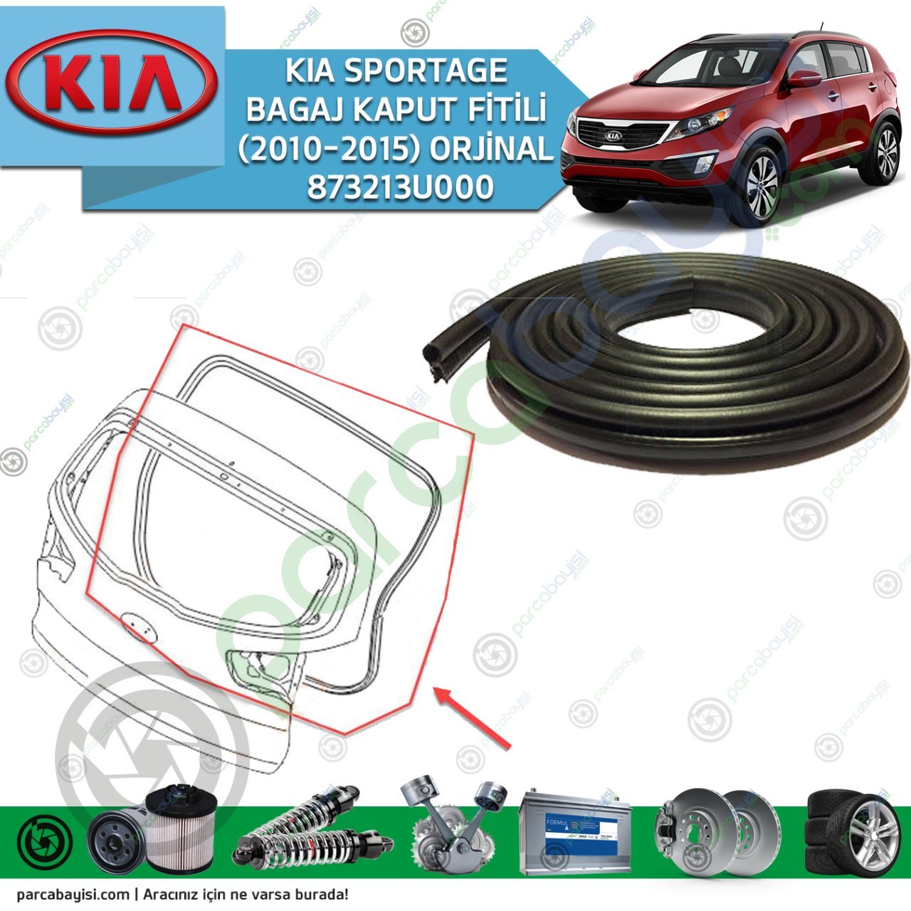 Kia Sportage Bagaj Kaput Fitili Orjinal | 873213U000