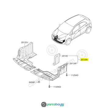 Kia Rio Panel Kenar Sol Orjinal | 291301W100