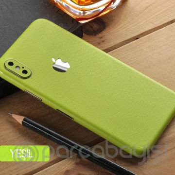 İPhone  XR 6.1 Deri Dokulu Arka Yan Kaplama Sticker