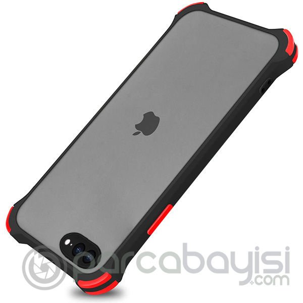 Ally İPhone 8-7 Plus Shockproof Kamera Koruma Darbe Emici Silikon Kılıf