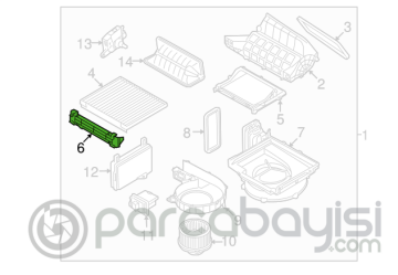 Kia Ceed - Kia Cerato Polen Filtre Kapağı Orjinal | 971293X000