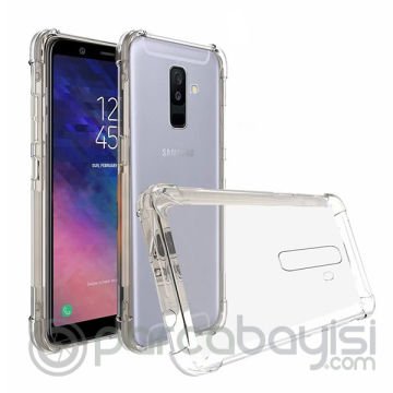 Ally Samsung Galaxy A6 Plus Darbe Emici Şeffaf Silikon Kılıf