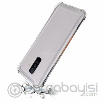 Ally Samsung Galaxy A6 Plus Darbe Emici Şeffaf Silikon Kılıf