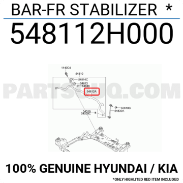 Kia Ceed Ön Viraj Demir Braketi Orjinal | 548112H000-SJ