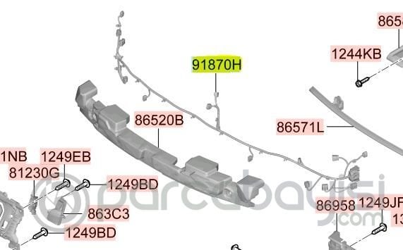 Kia Niro Ön Tesisat Kablosu Orijinal | 91890AO090