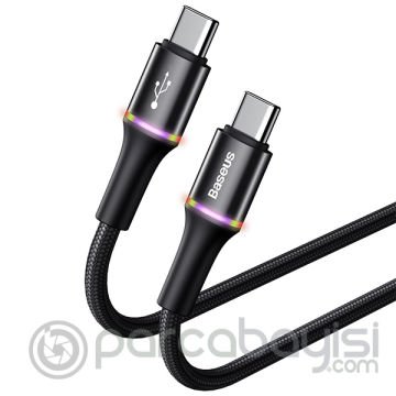 Baseus halo data cable hızlı Şarj Usb Type-C PD2.0 60W (20V 3A) 2metre