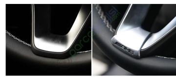 Mercedes Amg Direksiyon 3D Amblem Logo Sticker Krom İnce Model