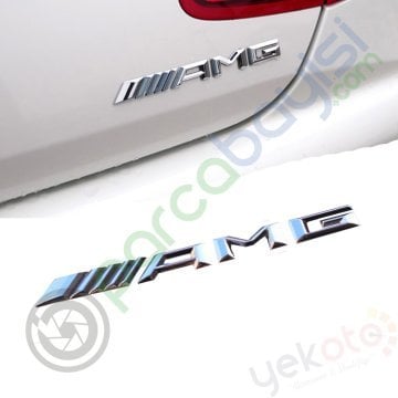 Amg 3D Metal Monogram Amblem Logo Sticker Yeni Nesil Alman Üretimi
