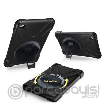 İpad Mini 4- 5 Shockproof 3 Katmanlı Standlı Zırh Kılıf