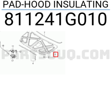 Kia Rio Motor Kaput İzolasyonu Orjinal 2005-2011 | 811241G010
