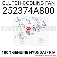 Kia Bongo Radyatör Fan Göbeği Orjinal | 252374A800