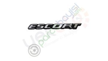 Escort 3D Metal Amblem Logo Sticker 2 Adet