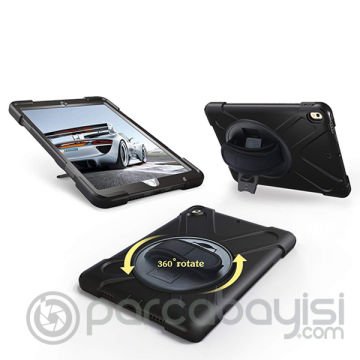 İpad Pro 10.5, 3 Katmanlı Standlı Zırh Kılıf-Shockproof Case