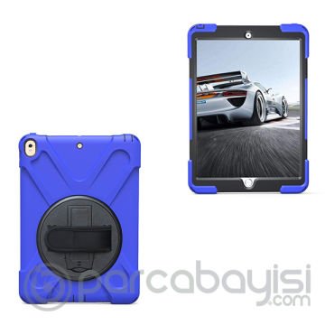 İpad Pro 10.5, 3 Katmanlı Standlı Zırh Kılıf-Shockproof Case