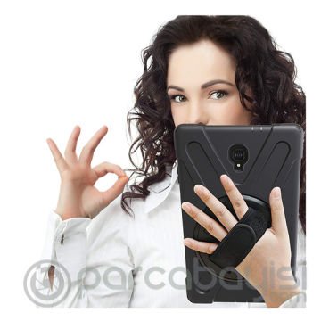 Ally Galaxy Tab A 10.5 2018 T590 T595,T597 3 Katmanlı Standlı Zırh Kılıf