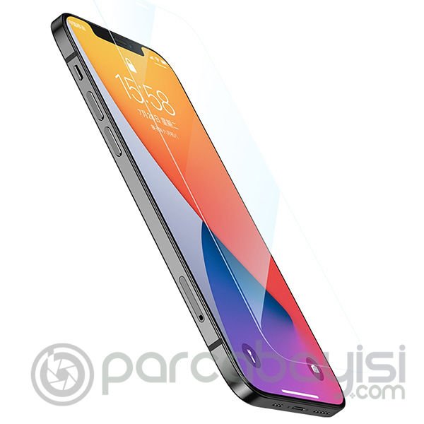 ALLY iPhone 12-İPhone 12 Pro 6.1 Tempered Cam Ekran Koruyucu