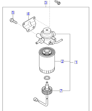 Kia Bongo Yakıt Filtresi K2500-K2700 2004-2006 | 0K62W13480A