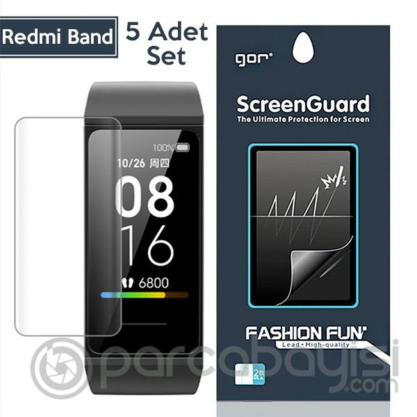 GOR  Xiaomi Redmi Band Akıllı Bileklik Ekran Koruyucu  5 ADET SET