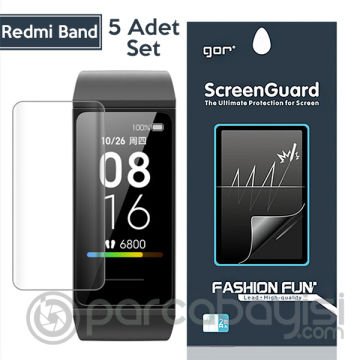 GOR  Xiaomi Redmi Band Akıllı Bileklik Ekran Koruyucu  5 ADET SET