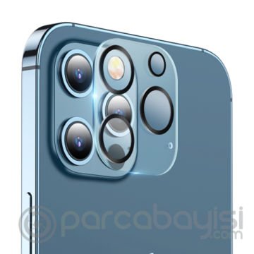 ALLY İPhone 12 Pro 6.1 3D Full Tempered Glass Cam Kamera Koruyucu