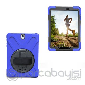 Ally Samsung Galaxy Tab A 9.7 T550, T555, 3 Katmanlı Standlı Zırh Kılıf