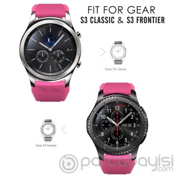 Ally 22MM Gear S3 Watch 4 46mm Silikon Kayış ( S  Beden)