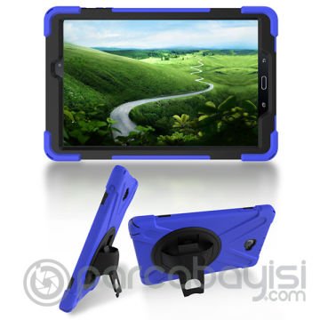 Ally Galaxy Tab 10.1 (2016) P580,P585,Shockproof 3 Katmanlı Standlı Zırh Kılıf