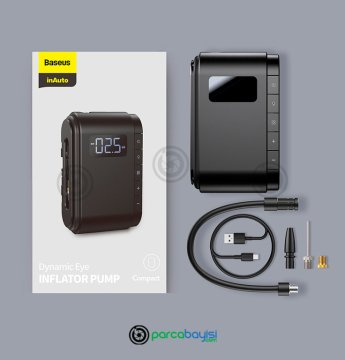 Baseus Otomatik Araç Lastik Şişirme Pompası Kompresörü 4000 mAh