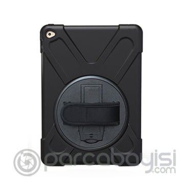 İpad 9.7 2018-2017 Air 2 Shockproof 3 Katmanlı Standlı Zırh Kılıf