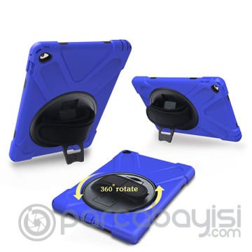 İpad 9.7 2018-2017 Air 2 Shockproof 3 Katmanlı Standlı Zırh Kılıf