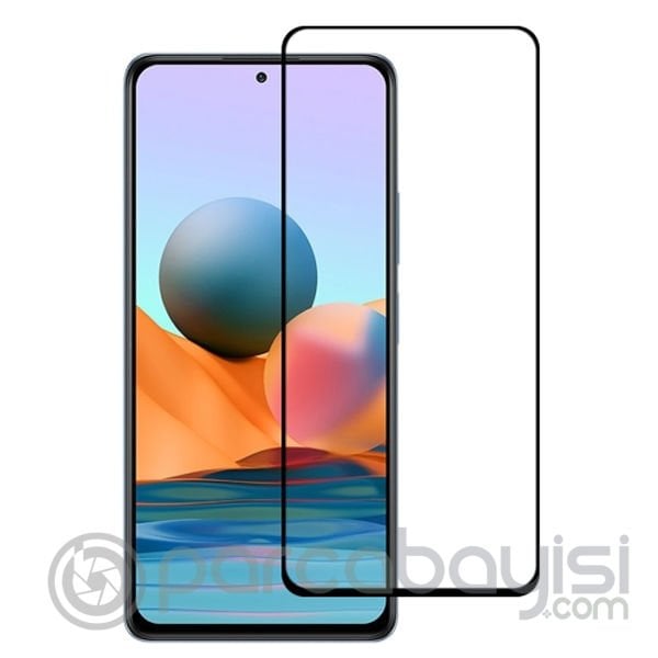 Xiaomi Redmi Note 10 Pro Full Glue Full Kaplama Tempered Cam Ekran Koruyucu
