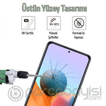 Xiaomi Redmi Note 10 Pro Full Glue Full Kaplama Tempered Cam Ekran Koruyucu