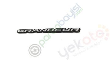 Grandeur 3D Metal Amblem Logo Sticker 2 Adet