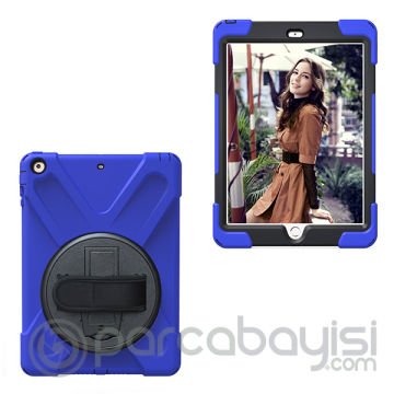 İpad 5 Air 3 Katmanlı Koruma Standlı Zırh Kılıf