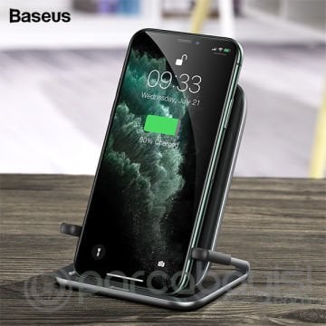 Baseus Rib Horizontal and Vertical 15W Kablosuz Wireless Şarj& Stand