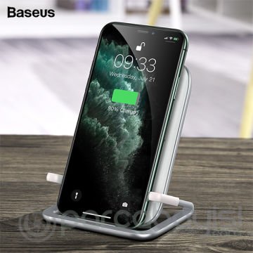 Baseus Rib Horizontal and Vertical 15W Kablosuz Wireless Şarj& Stand