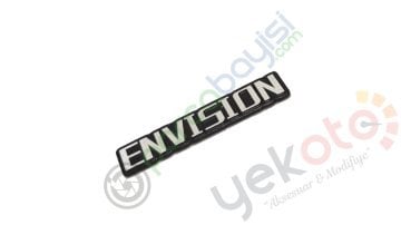 Envısıon 3D Metal Amblem Logo Sticker 2 Adet