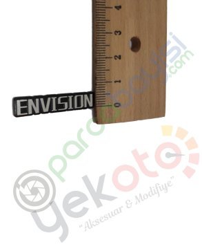 Envısıon 3D Metal Amblem Logo Sticker 2 Adet