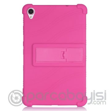 Lenovo Tab M8 TB-8505F Standlı Silikon Kılıf