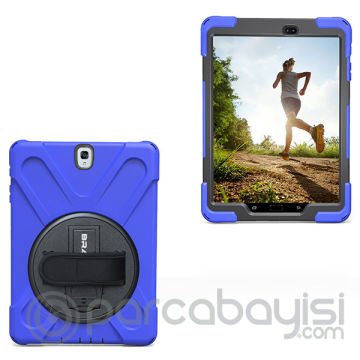 Ally Samsung Galaxy Tab S3, 9.7,T820,T825,Shockproof 3 Katmanlı Standlı Zırh Kılıf