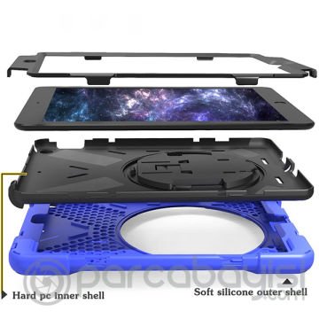 Ally Samsung Galaxy Tab S3, 9.7,T820,T825,Shockproof 3 Katmanlı Standlı Zırh Kılıf