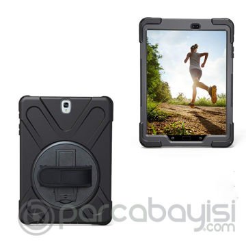 Ally Samsung Galaxy Tab S3, 9.7,T820,T825,Shockproof 3 Katmanlı Standlı Zırh Kılıf
