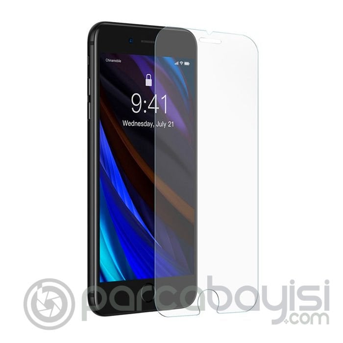 Baseus iPhone SE 3- SE2 (2022 -2020) 8-7 Full Tempered Ekran Koruyucu 2 Adet Set