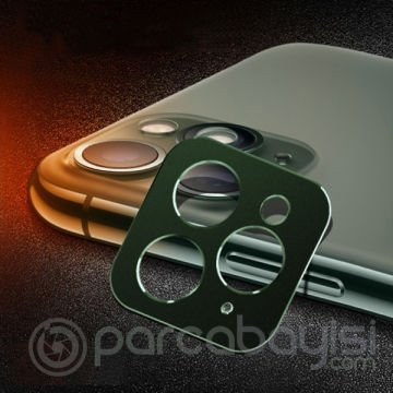 İPhone 11 Pro -11 Pro Max 3D Metal Kamera Koruyucu Metal Lens