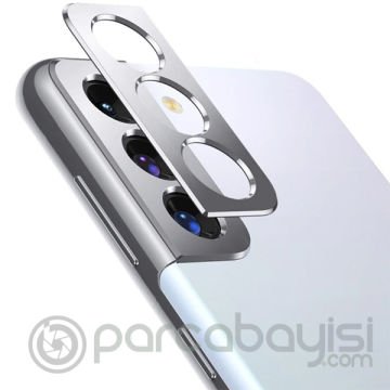 SM Galaxy S21 - S21+ 3D Metal Kamera Koruyucu Metal Lens
